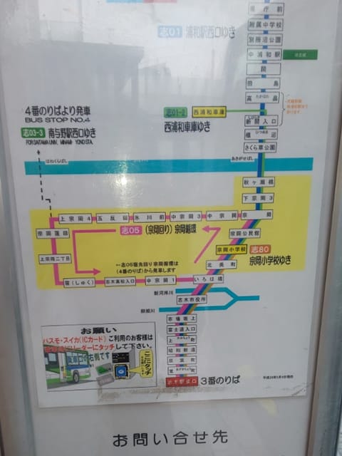 バスの路線図